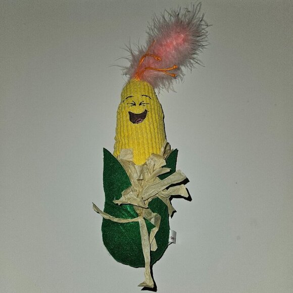 SmartyKat Plush Cat Pet Toy Corn Vegetable Crinkle 14" long - Picture 1 of 10